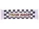 Lot ID: 323873204  Part No: 42301  Name: Duplo, Cloth Banner with Faded Yellow to Red 'TEAM RACE' on Black and White Checkered Background Pattern