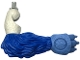 Part No: 42668  Name: Galidor Limb Arm Nepol, Bottom Section with Blue Fur, Medium Blue Hand, and Light Gray Rotation Joint Pin