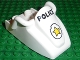 Lot ID: 374672846  Part No: 43088pb01  Name: Duplo Snowmobile Body with 'POLICE' and Logo Pattern