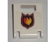 Part No: 4346pb15  Name: Container, Box 2 x 2 x 2 Door with Slot with City Fire Logo Badge on Transparent Background Pattern (Sticker) - Set 7238