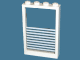 Lot ID: 396784439  Part No: 4347pb04  Name: Window 1 x 4 x 5 with Fixed Glass and 9 White Stripes Pattern (Sticker) - Sets 6369 / 6386