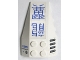 Part No: 43712pb002  Name: Wedge 6 x 4 Triple Curved with Blue Chinese Logogram '龍翼' (Dragon Wing) Pattern (Stickers) - Set 7700
