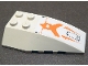 Part No: 43712pb057  Name: Wedge 6 x 4 Triple Curved with Orange Trim (Hypersonic Operations Aircraft) Pattern (Sticker) - Set 7644