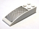 Part No: 44126pb013  Name: Slope, Curved 6 x 2 with Black Rivets on Silver Tread Plate Large Pattern (Sticker) - Set 7206