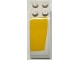 Part No: 44126pb062L  Name: Slope, Curved 6 x 2 with Yellow Curved Panel Pattern Model Left Side (Sticker) - Set 75181