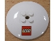 Lot ID: 387968874  Part No: 44375bpb02  Name: Dish 6 x 6 Inverted (Radar) - Solid Studs with LEGO Logo Pattern
