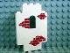 Part No: 4444p06  Name: Panel 2 x 5 x 6 Wall with Window with Red Bricks Scattered Pattern