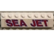 Part No: 4445pb02L  Name: Slope 45 2 x 8 with 'SEA JET' Pattern Model Left Side (Sticker) - Set 5521