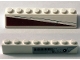 Part No: 4445pb05L  Name: Slope 45 2 x 8 with Red and White Triangle and Silver and Black Cockpit Controls Pattern Model Left Side (Stickers) - Set 10215