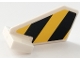 Part No: 44661pb036R  Name: Tail Shuttle, Small with Black and Yellow Danger Stripes Pattern Model Right Side (Sticker) - Set 79122