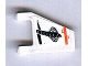 Part No: 44676pb008  Name: Flag 2 x 2 Trapezoid with Orange Line and Black Cobra Pattern (Sticker) - Set 7647
