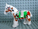Lot ID: 299265802  Part No: 4493c01px3  Name: Horse with Green Blanket, Left Side Red Hand Pattern
