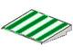 Lot ID: 256925070  Part No: 4515p02  Name: Slope 10 6 x 8 with Green Stripes Pattern