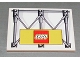 Part No: 4515pb009  Name: Slope 10 6 x 8 with Girders and Lego Logo Pattern (Sticker) - Set 3402