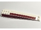 Lego part: Wedge 16 x 4 Triple Curved with Reinforcements with Dark Red Stripes Pattern Model Left Side (Stickers) - Set 75309