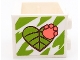 Part No: 4532bpb10  Name: Container, Cupboard 2 x 3 x 2 - Hollow Studs with Lime Heart Shaped Leaf and Coral Paw Print Pattern (Sticker) - Set 41432