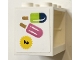 Part No: 4532bpb14  Name: Container, Cupboard 2 x 3 x 2 - Hollow Studs with Number 2 on Yellow Starburst, Dark Blue, Lime and Dark Pink Ice Pops (Freezer / Lollipop / Lolly / Pole / Popsicle / Stick) Pattern (Sticker) - Set 41704