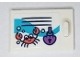 Part No: 4533pb029  Name: Container, Cupboard 2 x 3 x 2 Door with Clam Shell Lock, Bubbles, Crab and Black Vents Pattern (Sticker) - Set 41430