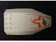 Part No: 45705pb022  Name: Windscreen 10 x 6 x 2 Curved with Orange Modified Classic Space Logo and Trim (Hypersonic Operations Aircraft) Pattern (Sticker) - Set 7644