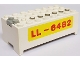 Lot ID: 355962019  Part No: 4760c00pb03  Name: Electric 9V Battery Box Small without Battery Cover with Red 'LL-6482' on Yellow Background Pattern