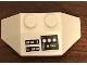 Part No: 47759pb14  Name: Wedge 2 x 4 Triple with SW Instrument Panel with White Circles Pattern (Sticker) - Set 75244