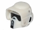 Part No: 48156pb01  Name: Minifigure, Headgear Helmet SW Scout Trooper with Molded Black Visor and Panels and Printed Dark Bluish Gray and Light Bluish Gray Markings Pattern
