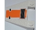 Part No: 4858pb11  Name: Wedge 4 x 4 Taper with SW Snowspeeder Vent, Orange Stripe Pattern (Sticker) - Set 8089