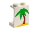 Part No: 4864apx6  Name: Panel 1 x 2 x 2 - Solid Studs with Palm Tree on Small Island Pattern