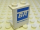 Part No: 4864bpb032L  Name: Panel 1 x 2 x 2 - Hollow Studs with 'BR' and 'PETROBRAS' Pattern Model Left Side (Sticker) - Set 8374