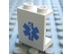 Part No: 4864bpb033  Name: Panel 1 x 2 x 2 - Hollow Studs with Blue EMT Star of Life Pattern (Sticker) - Set 7890