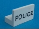 Part No: 4865pb003  Name: Panel 1 x 2 x 1 with 'POLICE' Pattern