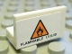 Part No: 4865pb033  Name: Panel 1 x 2 x 1 with 'FLAMMABLE LIQUID' and Orange Warning Triangle Pattern (Sticker) - Set 8147