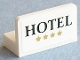 Lot ID: 343438120  Part No: 4865pb055  Name: Panel 1 x 2 x 1 with 'HOTEL' and 4 Stars Pattern (Sticker) - Set 40141