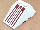 Part No: 48933pb005  Name: Wedge 4 x 4 Triple with Stud Notches with Six Dark Red Pinstripes Pattern (Sticker) - Set 8085