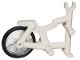 Part No: 50015c01  Name: Tricycle Frame with Trans-Clear Wheel Bicycle with Fixed Black Hard Rubber Tire (1-Piece Wheel) (50015 / 92851c01)