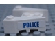 Part No: 50373pb07  Name: Wedge 3 1/2 x 4 with Stud Notches with Blue 'POLICE' Pattern on Both Sides (Stickers) - Set 60131