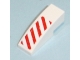 Part No: 50950pb007R  Name: Slope, Curved 3 x 1 with Red Danger Stripes Pattern Right Side (Sticker) - Set 7636