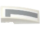 Part No: 50950pb087L  Name: Slope, Curved 3 x 1 with Angled Light Bluish Gray Stripe Pattern Model Left Side (Sticker) - Set 75912