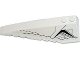 Part No: 50955pb022  Name: Wedge 10 x 3 Left with Black Lines Avengers Quinjet Pattern (Sticker) - Set 76032