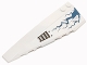 Part No: 50955pb026  Name: Wedge 10 x 3 Left with Blue Lightning, Black Rivets and Vent Pattern (Sticker) - Set 70724