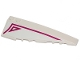 Part No: 50956pb037  Name: Wedge 10 x 3 Right with Magenta Stripe and Outlined Triangle on White Background Pattern (Sticker) - Set 70849