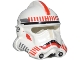 Part No: 50995pb06  Name: Minifigure, Headgear Helmet SW Clone Trooper Ep.3 with Red Stripe and Mouth Markings Pattern