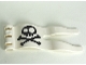 Lot ID: 295729965  Part No: 51725pb08  Name: Duplo Flag Wavy 2 x 5 with Skull and Crossbones Pattern