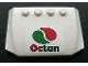 Part No: 52031pb017  Name: Wedge 4 x 6 x 2/3 Triple Curved with Octan Logo Pattern (Sticker) - Set 3180