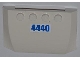Part No: 52031pb051  Name: Wedge 4 x 6 x 2/3 Triple Curved with Blue '4440' Pattern (Sticker) - Set 4440