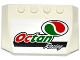 Part No: 52031pb106  Name: Wedge 4 x 6 x 2/3 Triple Curved with Octan Logo and 'Octan Racing' Pattern (Sticker) - Set 60115