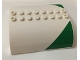 Part No: 54095pb08  Name: Slope, Curved 8 x 8 x 2 Double with Green Triangle Pattern on Both Sides (Stickers) - Set 60022