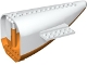 Part No: 54701c03  Name: Aircraft Fuselage Aft Section Curved with Orange Base
