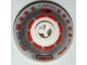 Part No: 553px1  Name: Brick, Round 2 x 2 Dome Top with Silver and Red Pattern (R5-D4) - 8 Arcs on Top
