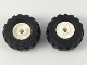 Part No: 55981c04  Name: Wheel 18mm D. x 14mm with Pin Hole, Fake Bolts and Shallow Spokes with Black Tire 37 x 18R (55981 / 56891)